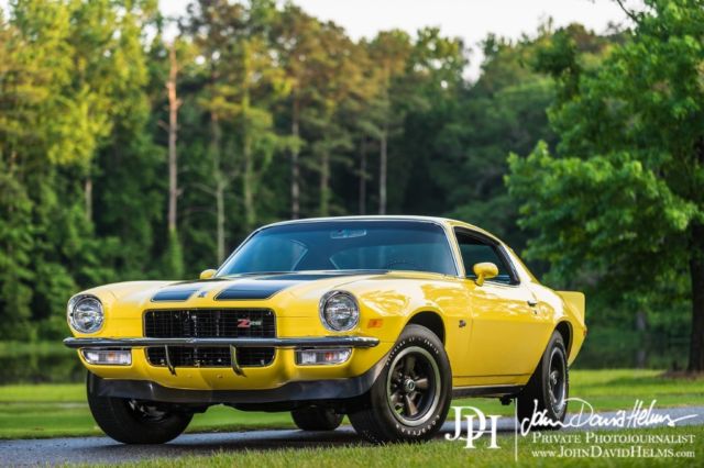 1970 Yellow Chevrolet Camaro Coupe