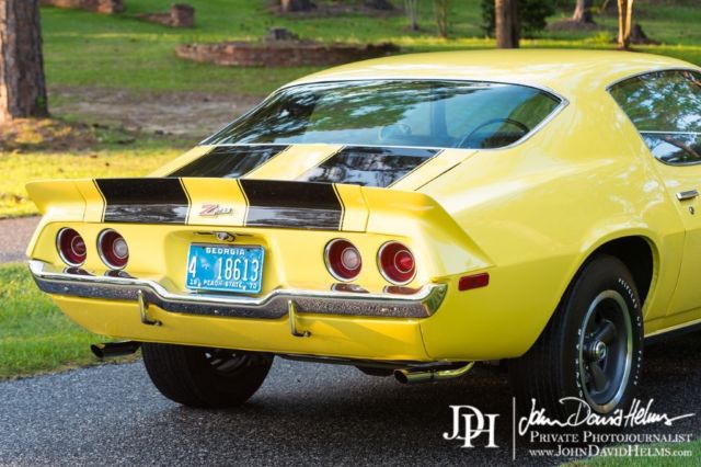 1970 Yellow Chevrolet Camaro Coupe