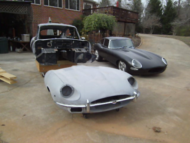 1970 Gray Jaguar E-Type Coupe