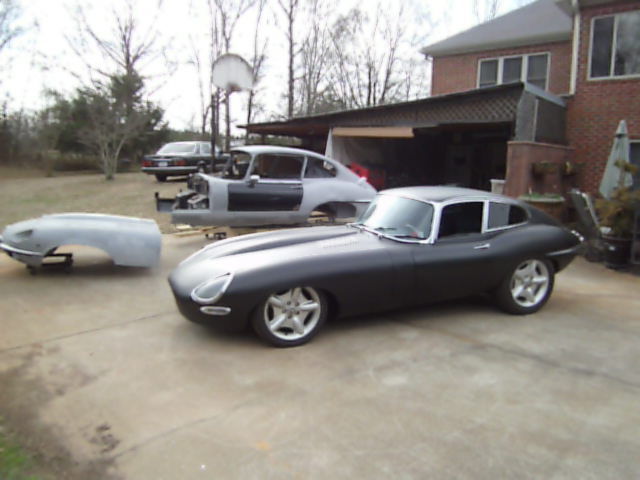 1970 Gray Jaguar E-Type Coupe