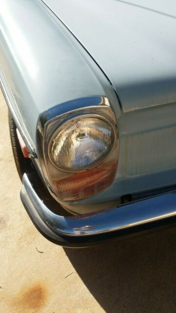 1970 Blue Mercedes-Benz 200-Series Sedan