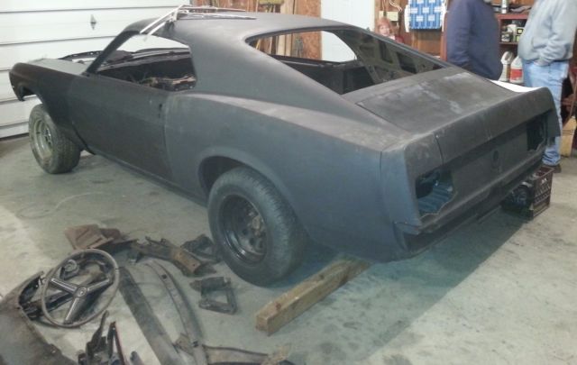 1970 Black Ford Mustang