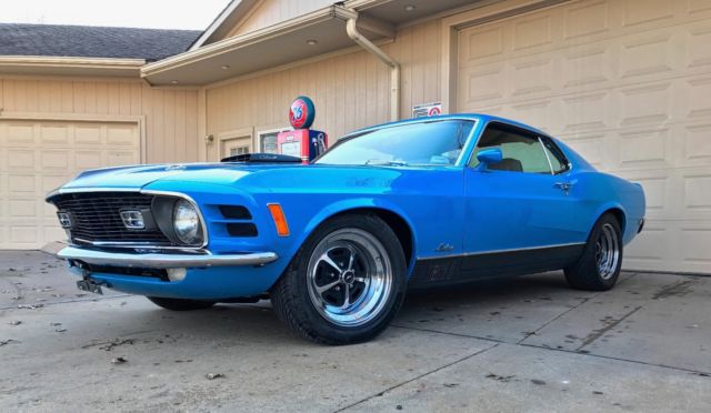 1970 Blue Ford Mustang Coupe