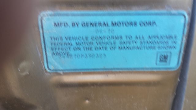 1970 gold Oldsmobile 442 2 dr hard top