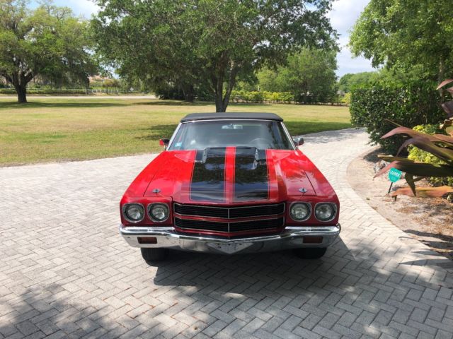 1970 Red Chevrolet Chevelle Convertible