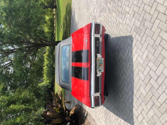 1970 Red Chevrolet Chevelle Convertible