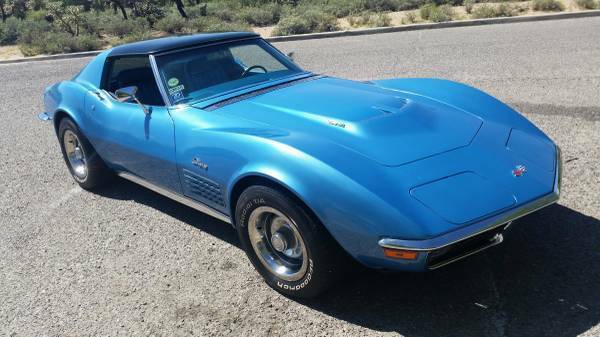 1970 Blue Chevrolet Corvette Coupe