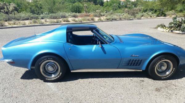 1970 Blue Chevrolet Corvette Coupe