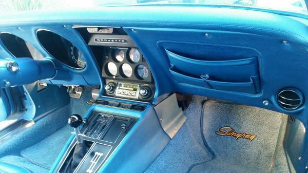 1970 Blue Chevrolet Corvette Coupe