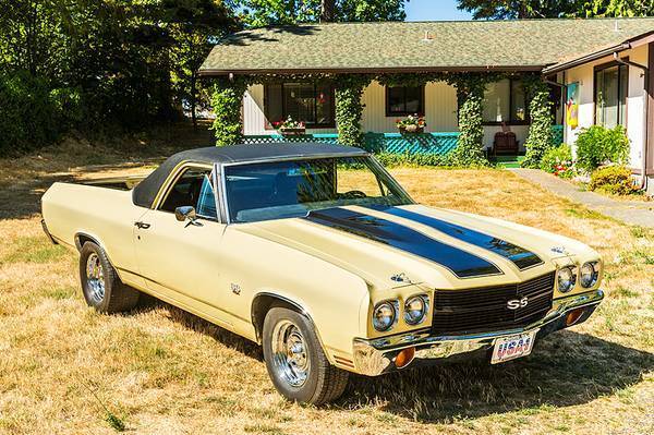 1970 Metallic Gold Chevrolet El Camino Crew Cab Pickup