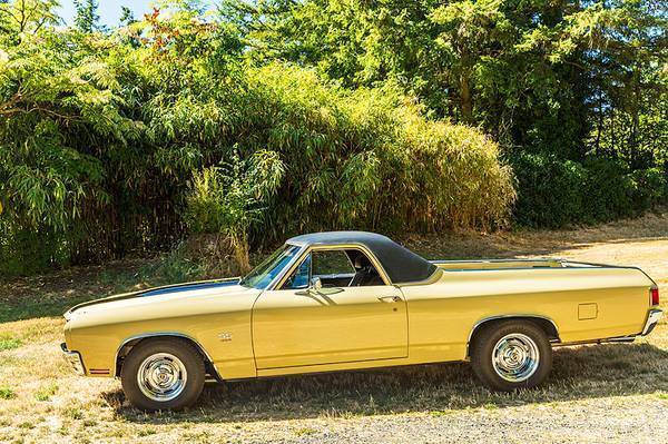 1970 Metallic Gold Chevrolet El Camino Crew Cab Pickup