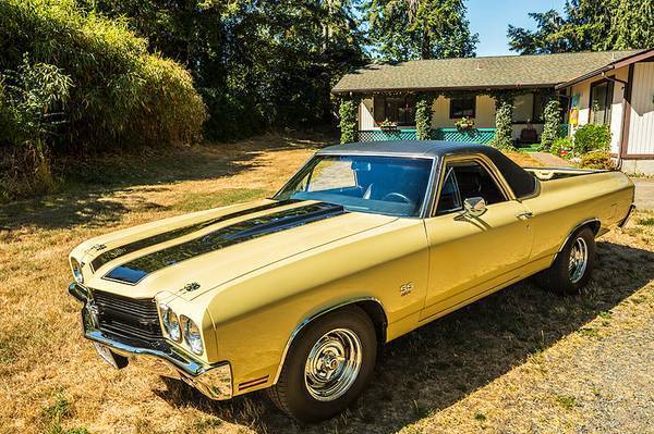 1970 Metallic Gold Chevrolet El Camino Crew Cab Pickup