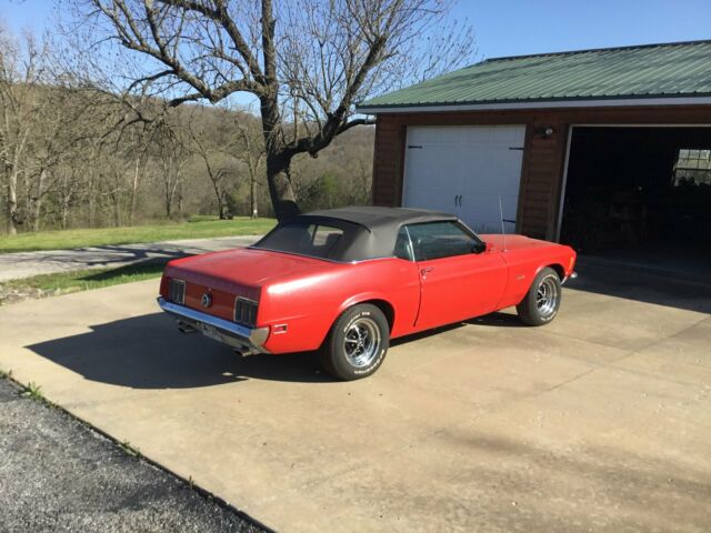 1970 Red Ford Mustang Convertible