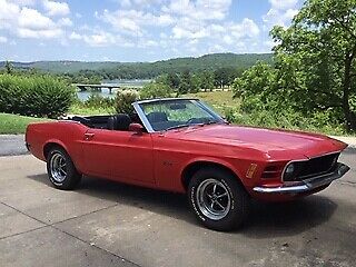 1970 Red Ford Mustang Convertible
