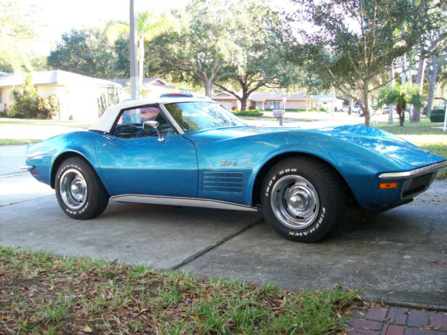 1970 Mulsane Blue Chevrolet Corvette Convertable