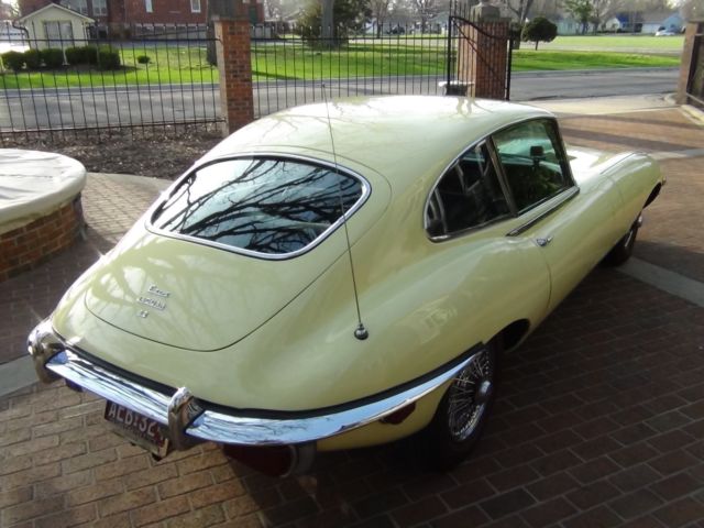1970 Pale Primrose Yellow Jaguar E-Type Coupe