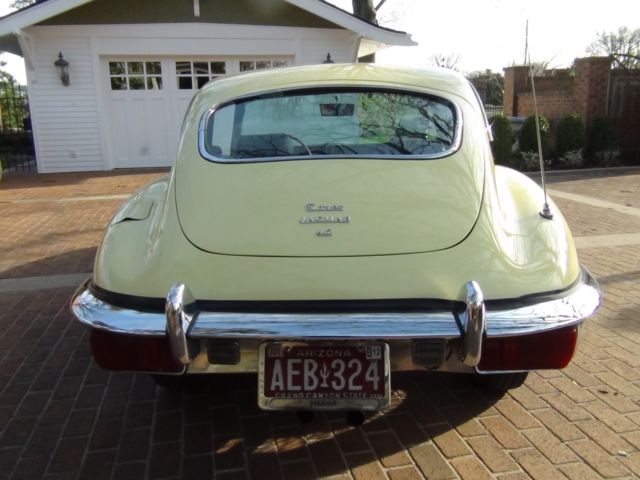 1970 Pale Primrose Yellow Jaguar E-Type Coupe