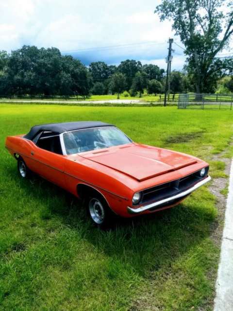 1970 Orange Plymouth Barracuda Convertible