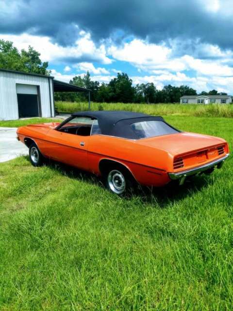 1970 Orange Plymouth Barracuda Convertible