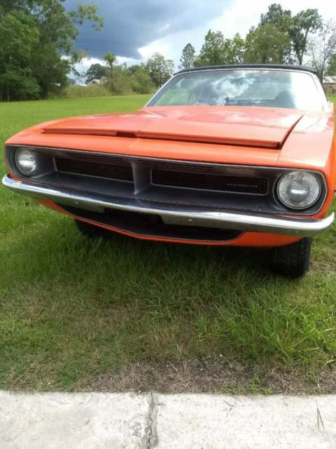 1970 Orange Plymouth Barracuda Convertible