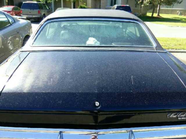 1970 Black Chevrolet Monte Carlo 2 door