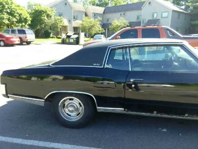 1970 Black Chevrolet Monte Carlo 2 door