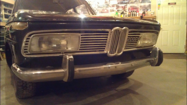 1970 Blue BMW 2002 Sedan