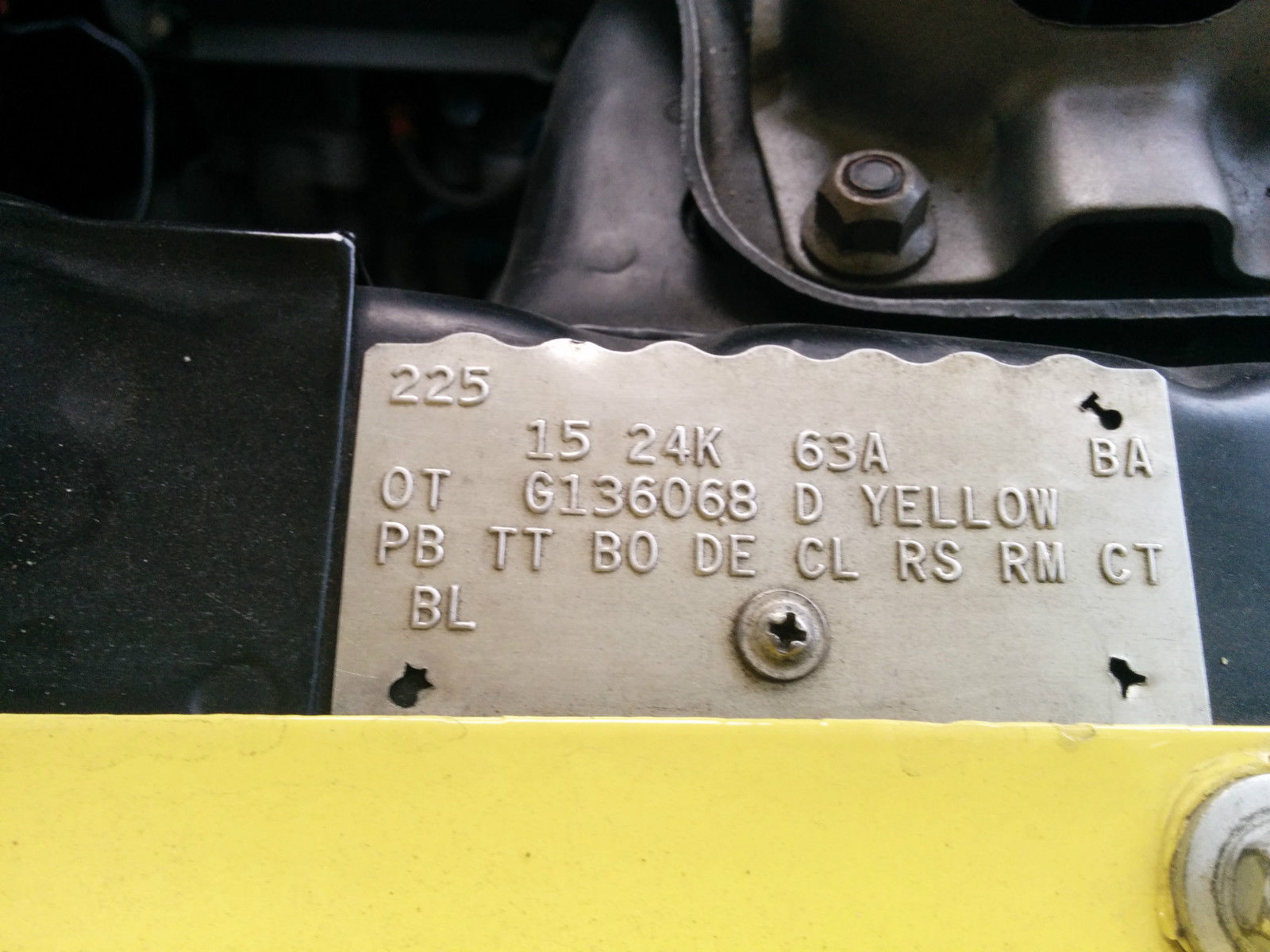 1970 Yellow Ford Mustang sportroof