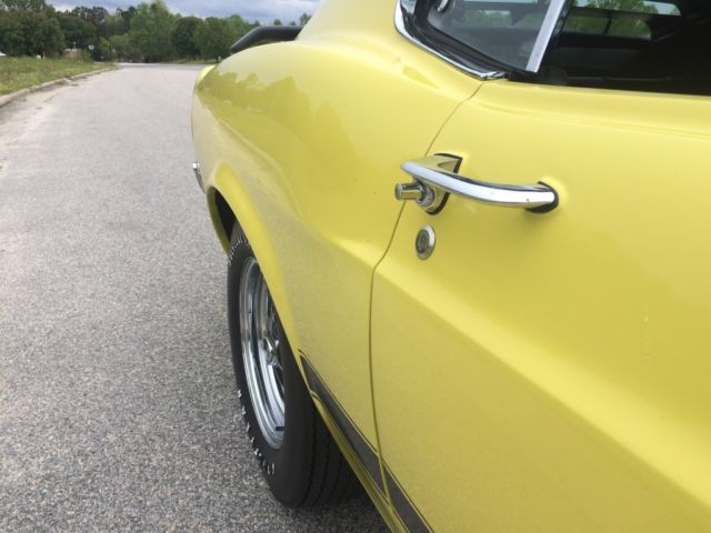 1970 Yellow Ford Mustang Fastback