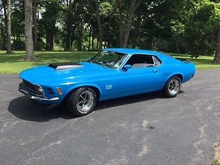 1970 Grabber Blue Ford Mustang 2 door