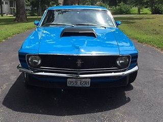 1970 Grabber Blue Ford Mustang 2 door