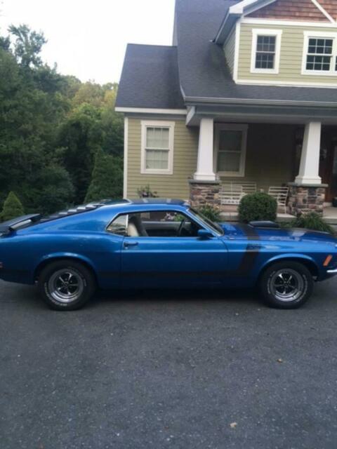1970 Blue Ford Mustang Fastback