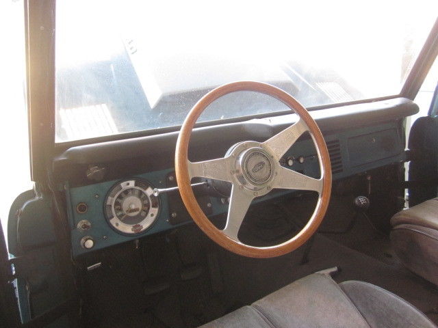 1970 Teal green Ford Bronco Convertible