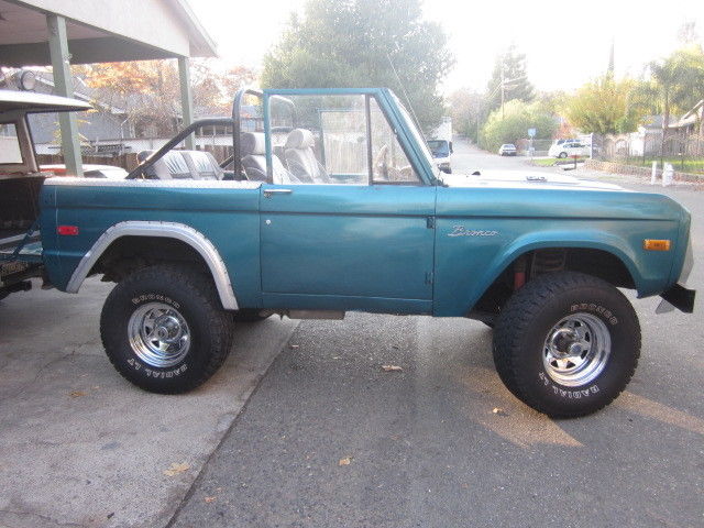 1970 Teal green Ford Bronco Convertible