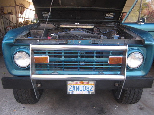 1970 Teal green Ford Bronco Convertible