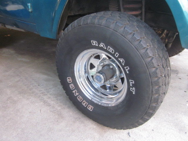 1970 Teal green Ford Bronco Convertible