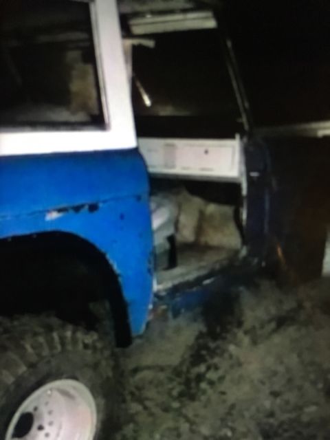 1970 Blue Ford Bronco Wagon