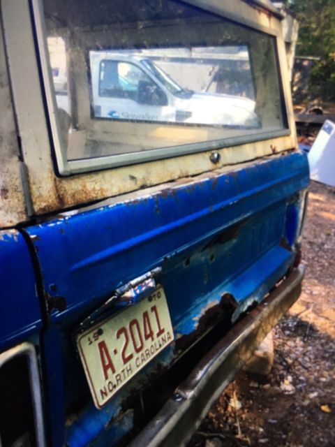 1970 Blue Ford Bronco Wagon