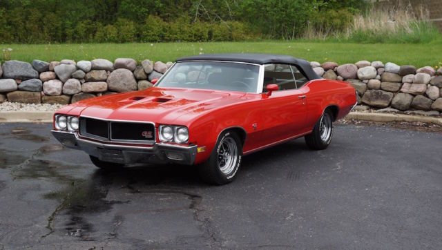 1970 Red Buick Skylark Convertible