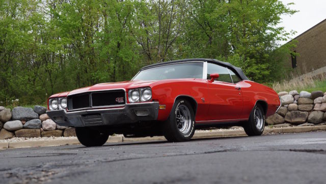 1970 Red Buick Skylark Convertible