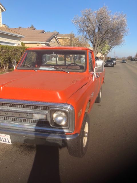 1970 Orange Chevrolet C-10 Standard Cab Pickup