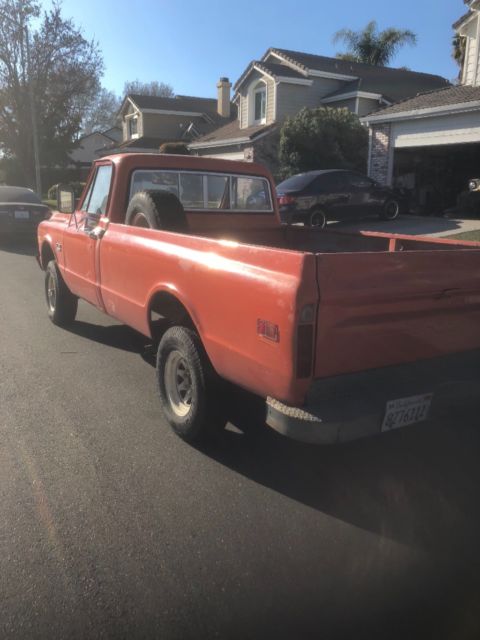 1970 Orange Chevrolet C-10 Standard Cab Pickup