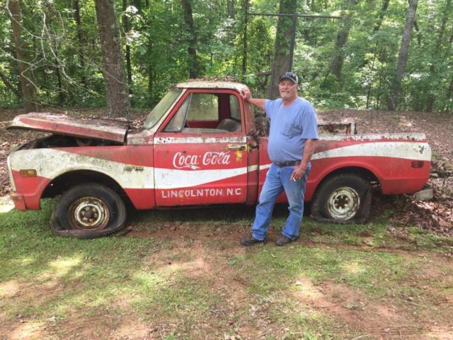 1970 Red Chevrolet C-10 short bed