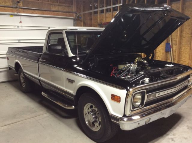 1970 Black and white Chevrolet Other Pickups Standard Cab Pickup