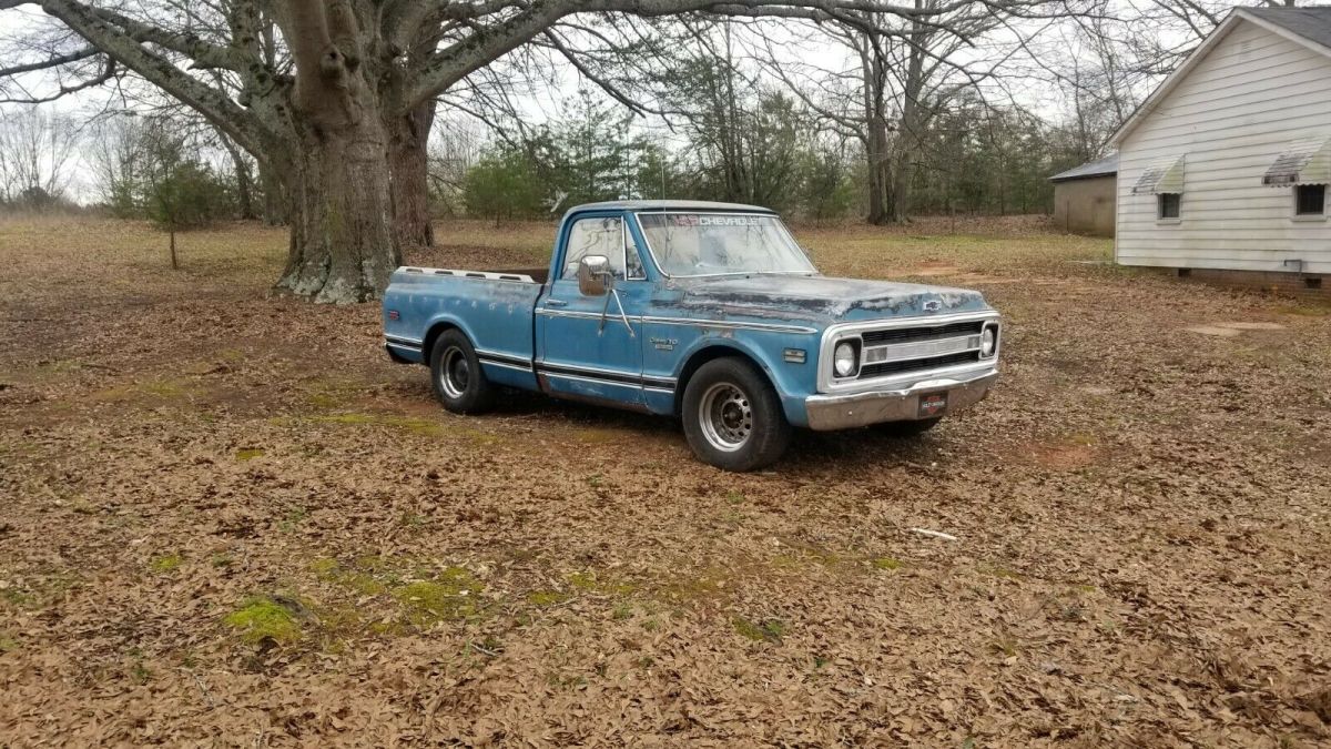 1970 Blue Chevrolet C-10 Standard Cab Pickup