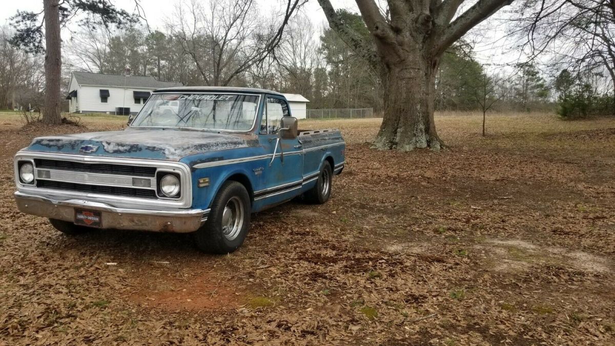 1970 Blue Chevrolet C-10 Standard Cab Pickup