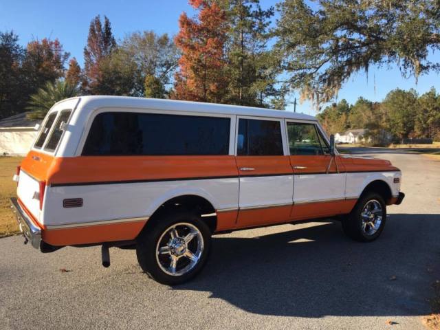1970 Orange Chevrolet Suburban SUV