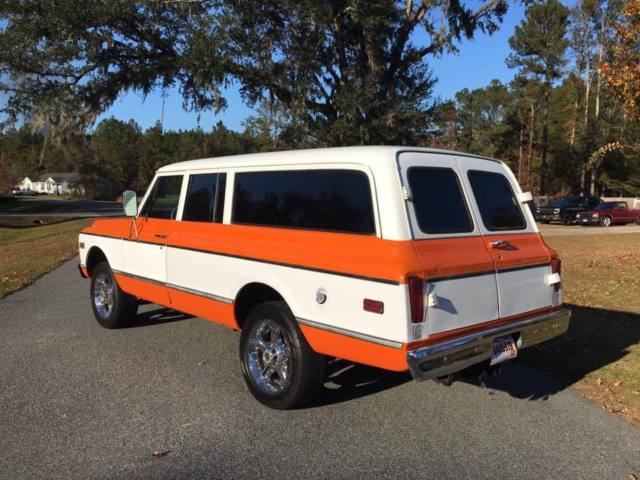 1970 Orange Chevrolet Suburban SUV