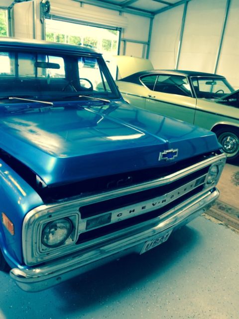 1970 Blue Chevrolet C-10 Standard Cab Pickup
