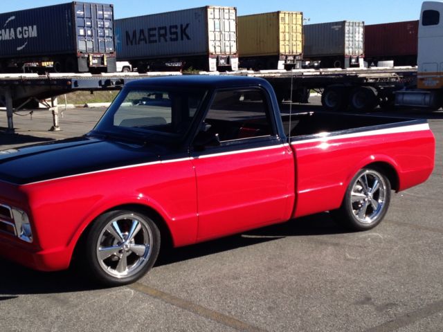 1970 Black/Red/Silver Chevrolet C-10 Short bed